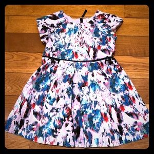 Beautiful purple floral Crewcuts Dress, like new